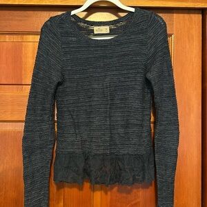 Hollister Blue Knit Sweater